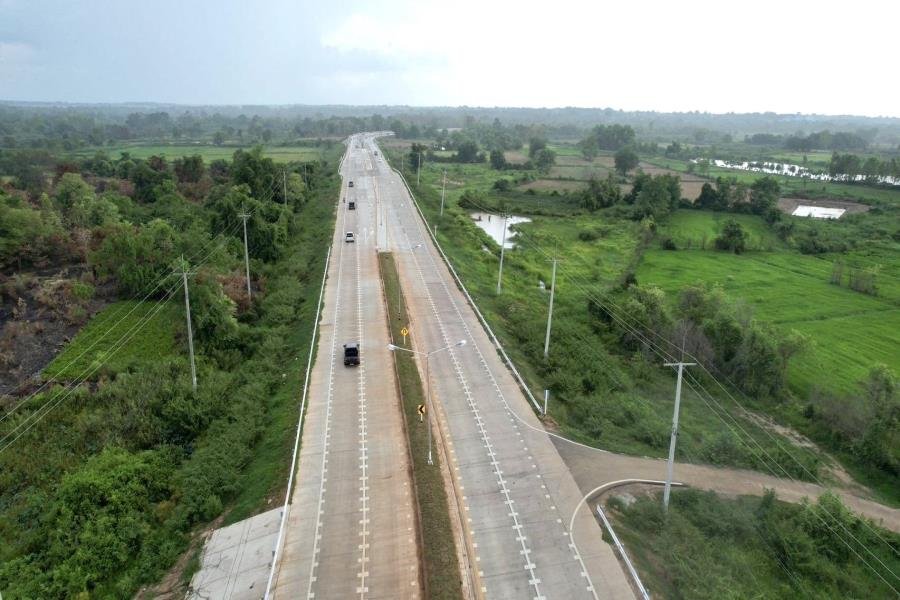 โครงการก่อสร้างถนนหมายเลข 2083 สาย อ.มหาชนะชัย - อ.คำเขื่อนแก้ว