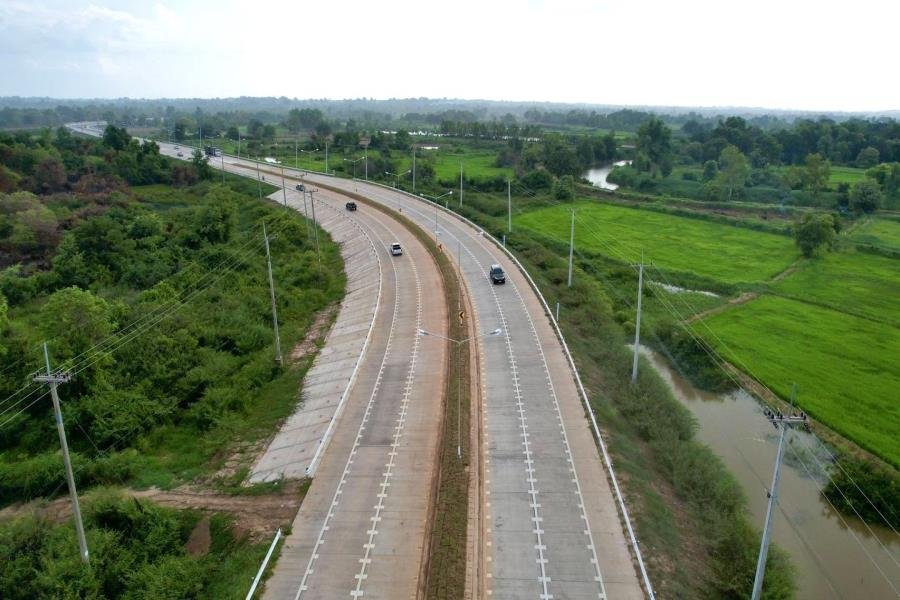 โครงการก่อสร้างถนนหมายเลข 2083 สาย อ.มหาชนะชัย - อ.คำเขื่อนแก้ว