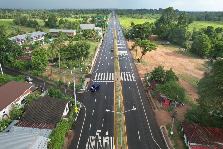 โครงการก่อสร้างถนนหมายเลข 2083 สาย อ.มหาชนะชัย - อ.คำเขื่อนแก้ว