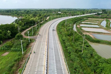 โครงการก่อสร้างถนนหมายเลข 2083 สาย อ.มหาชนะชัย - อ.คำเขื่อนแก้ว เลขที่สัญญา สท.2/27/2564