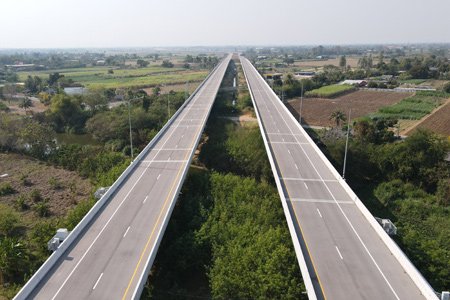 โครงการก่อสร้างทางหลวงพิเศษระหว่างเมือง สาย บางใหญ่ - กาญจนบุรี  เลขที่สัญญา สท.1/31/2560